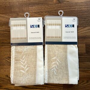 NEW SKL Laurel Hill valance set of 2